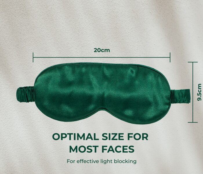 Emerald Green Eye Mask Size